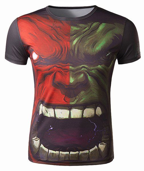 Fashion Round Neck 3D The Hulk Pattern Slimming Short Sleeve Polyester Quick-Dry T-Shirt For Men, Colormix
Fashion Round Neck 3D The Hulk Pattern Slimming Short Sleeve Polyester Quick-Dry T-Shirt For Men, Colormix