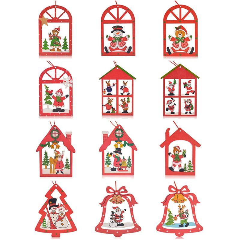 12PCS Christmas Supplies Elk Decoration Hanging Pendants, Red
12PCS Christmas Supplies Elk Decoration Hanging Pendants, Red