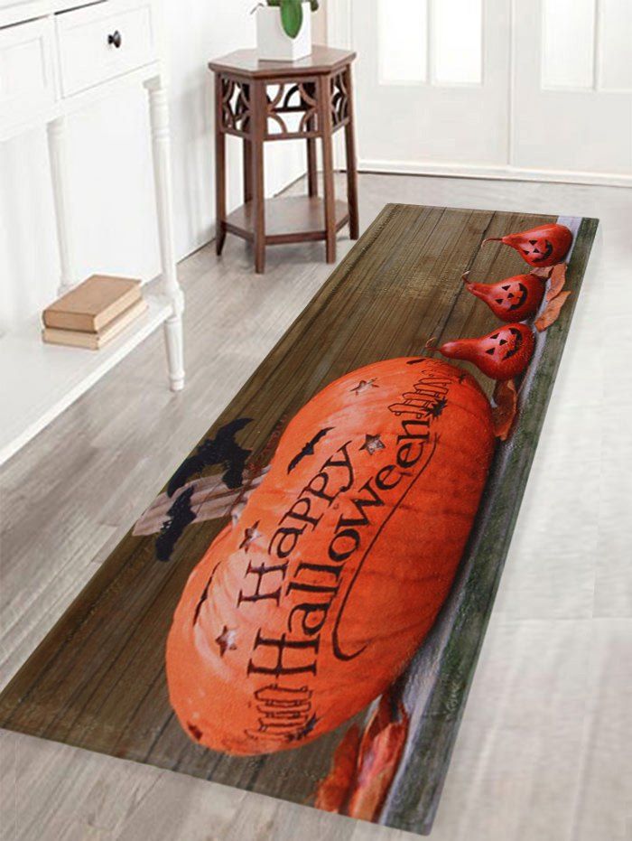 Halloween Pumpkin Wood Pattern Anti-skid Water Absorption Area Rug, Orange red
Halloween Pumpkin Wood Pattern Anti-skid Water Absorption Area Rug, Orange red