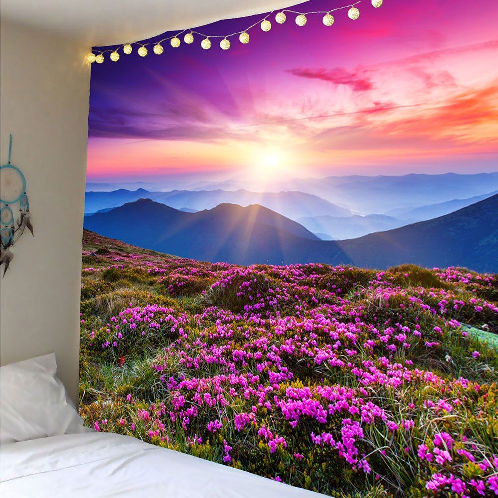 Lavender Pattern Wall Art Tapestry, Purple