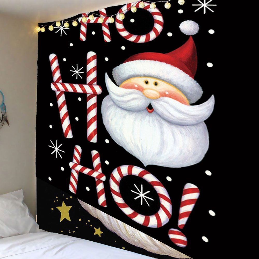

Santa Claus Head Pattern Wall Decor Tapestry, Colorful