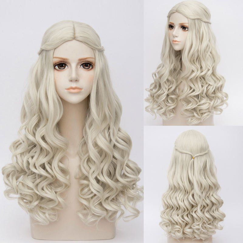 Long Middle Part Wavy Alice in Wonderland White Queen Cosplay Synthetic Wig, Gray
Long Middle Part Wavy Alice in Wonderland White Queen Cosplay Synthetic Wig, Gray