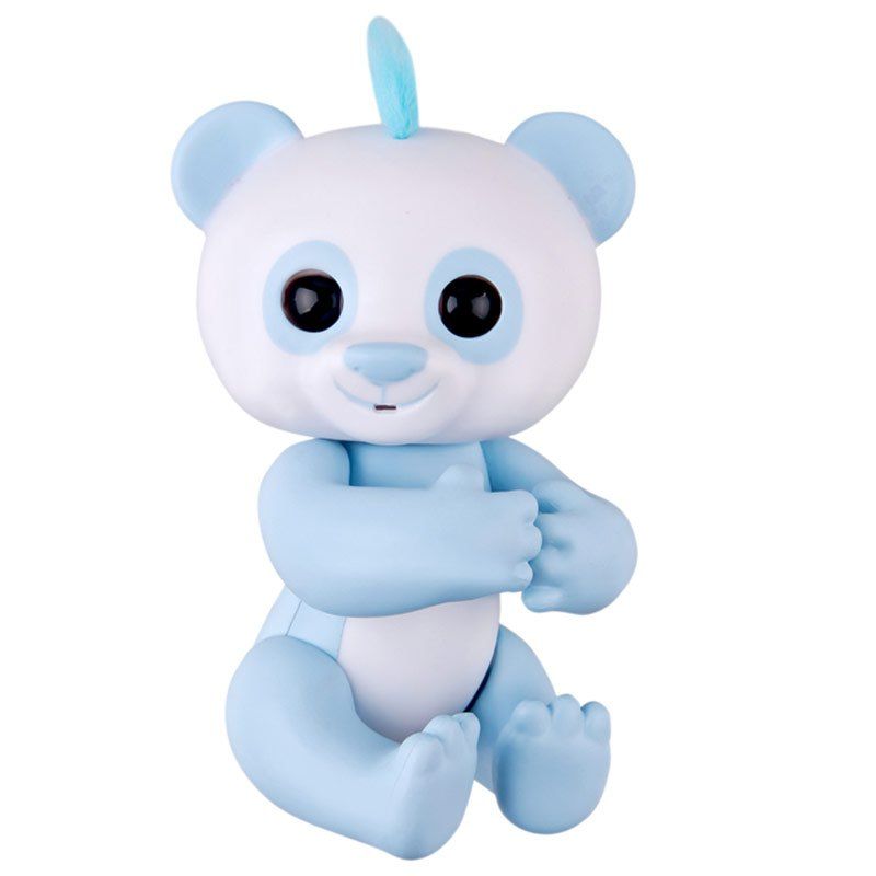 

Smart Sensor Baby Panda Mini Interactive Finger Toy, Blue