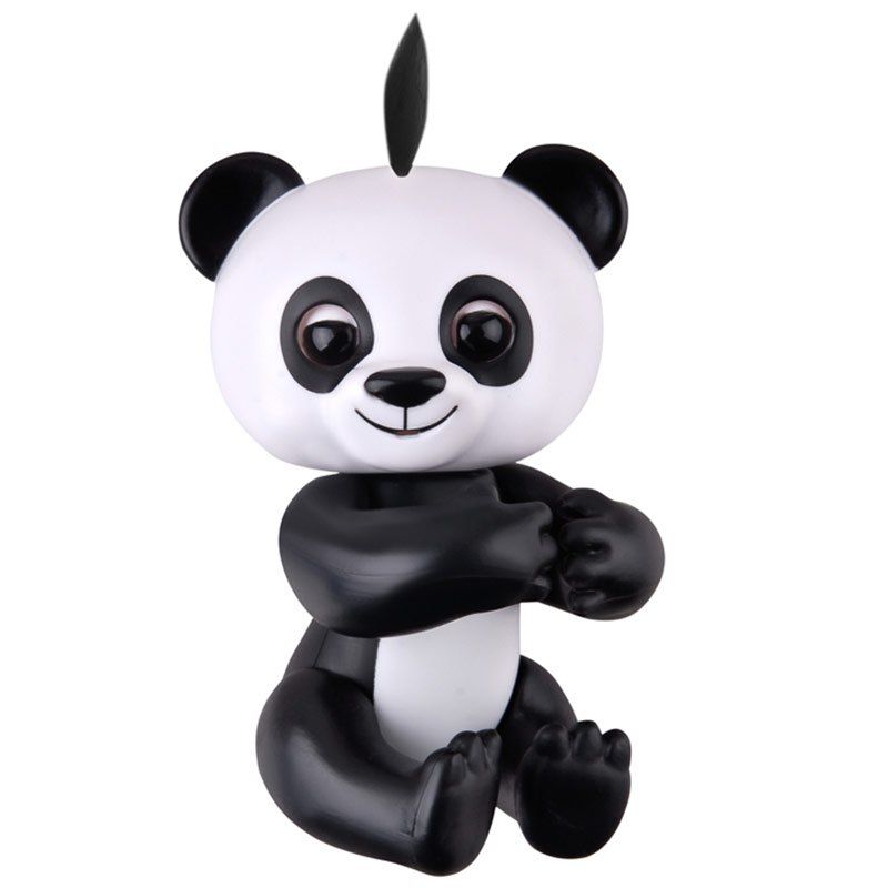 

Smart Sensor Baby Panda Mini Interactive Finger Toy, Black