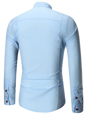 Button Up Solid Business Shirt, Crystal blue
Button Up Solid Business Shirt, Crystal blue