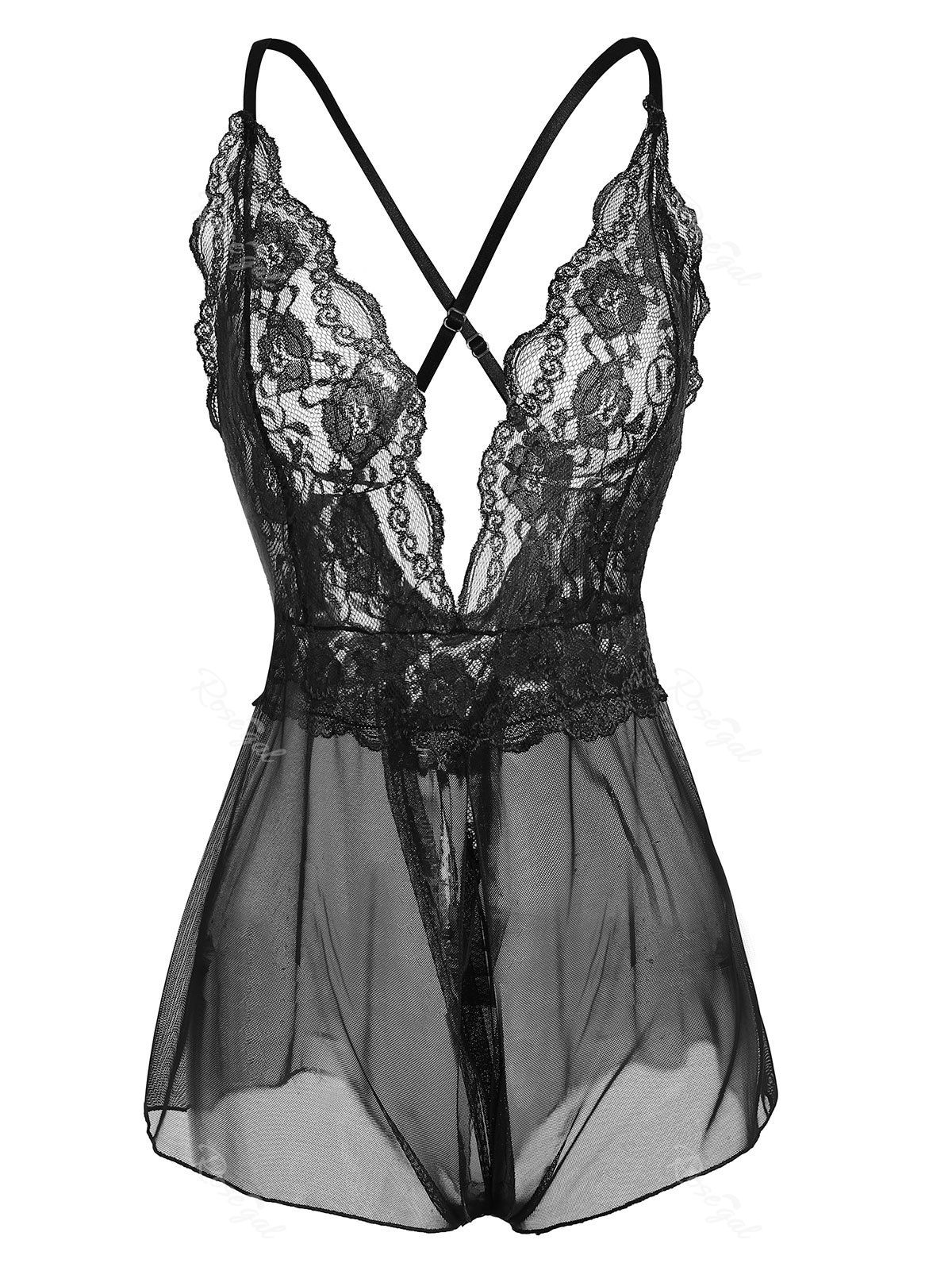 Lingerie Transparente Grande Taille Maharajapalace Lk