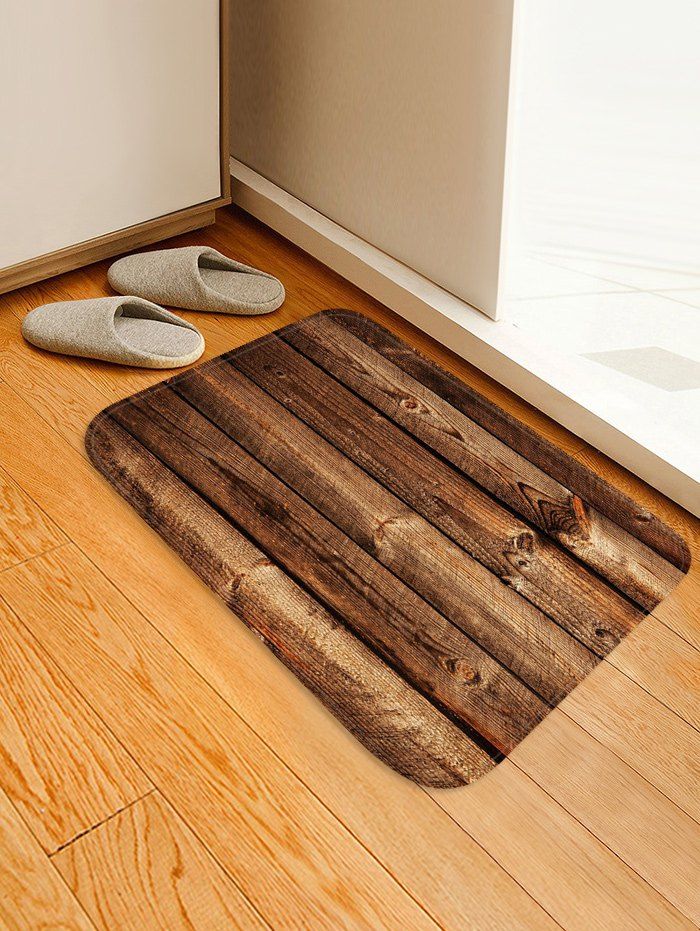 

Classic Wood Grain Floor Mat, Multi-a