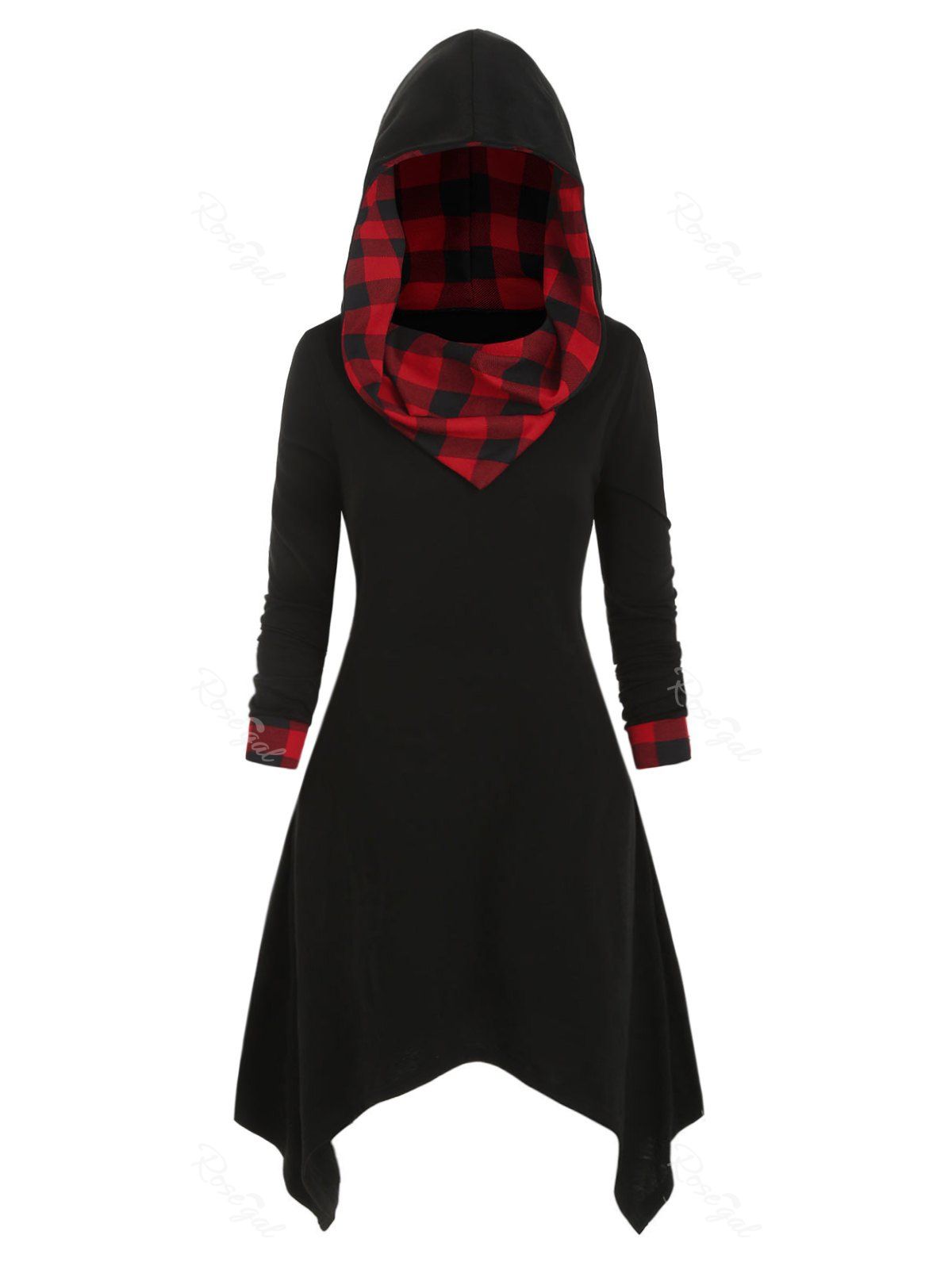 long hoodie dress plus size