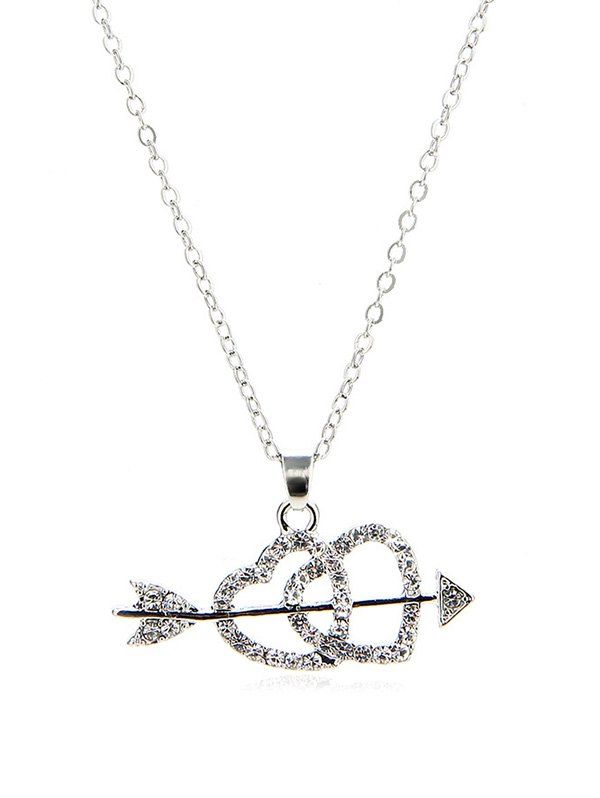 Arrow Heart Pendant Necklace, Silver
Arrow Heart Pendant Necklace, Silver