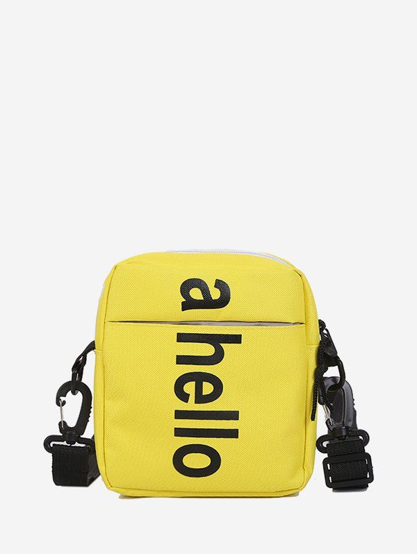 Graphic Print Letter Crossbody Bag, Yellow
Graphic Print Letter Crossbody Bag, Yellow