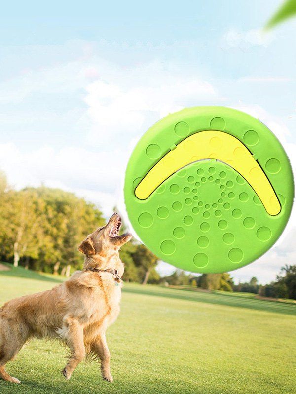 

Flying Disc Tooth Resistant Outdoor Pet Dog Training Fetch Toy, Green