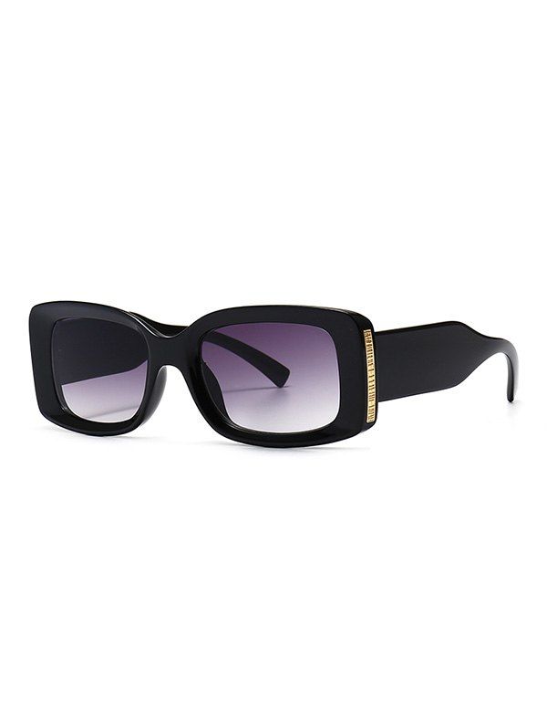 

Full Frame Metal Embellished Ombre Sunglasses, Black