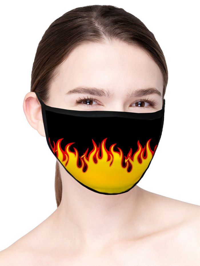

Fire Printed Dust-proof Air Layer Fabric Face Mask, Night