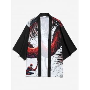 Marvel Spider-Man Venom Print Drop Shoulder Kimono Cardigan, Black
Marvel Spider-Man Venom Print Drop Shoulder Kimono Cardigan, Black