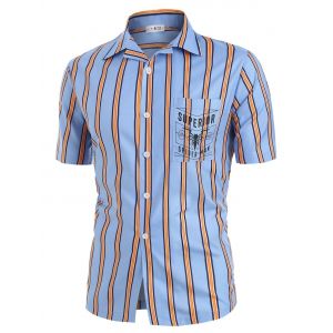 Marvel Spider-Man Striped Print Pocket Shirt, Light sky blue
Marvel Spider-Man Striped Print Pocket Shirt, Light sky blue