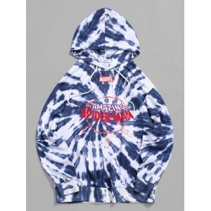 Marvel Spider-Man Letter Graphic Print Tie Dye Hoodie, Blue gray
Marvel Spider-Man Letter Graphic Print Tie Dye Hoodie, Blue gray