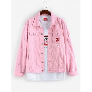 Marvel Spider-Man Love Embroidery Jean Jacket, Light pink
Marvel Spider-Man Love Embroidery Jean Jacket, Light pink