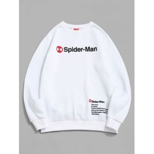 Marvel Spider-Man Letter Text Print Fleece Sweatshirt, White
Marvel Spider-Man Letter Text Print Fleece Sweatshirt, White