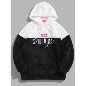 Marvel Spider-Man Embroidered Contrast Fluffy Drawstring Hoodie, Black
Marvel Spider-Man Embroidered Contrast Fluffy Drawstring Hoodie, Black