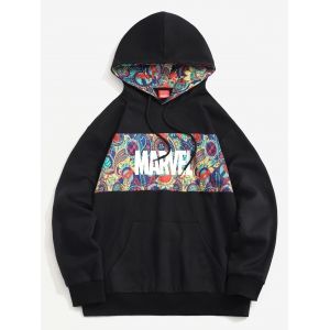 Marvel Spider-Man Paisley Print Kangaroo Pocket Fleece Hoodie, Black
Marvel Spider-Man Paisley Print Kangaroo Pocket Fleece Hoodie, Black