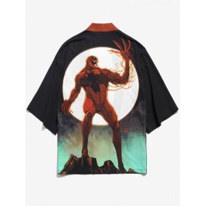 Marvel Spider-Man Venom Moon Print Kimono Cardigan, Black
Marvel Spider-Man Venom Moon Print Kimono Cardigan, Black