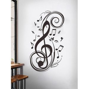 

Musical Notes Wall Stickers Set, Black