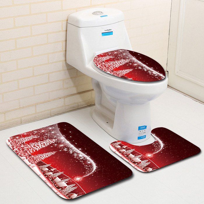 Dl2006 Christmas Snowman Bathroom Toilet Floor Mat Door Mat Toilet Seat 3pcs, Multi-a
Dl2006 Christmas Snowman Bathroom Toilet Floor Mat Door Mat Toilet Seat 3pcs, Multi-a