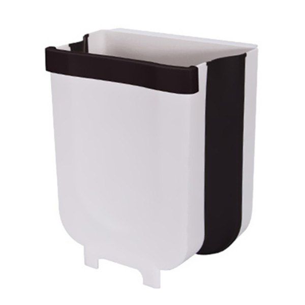 Household Kitchen Folding Wall-hanging Waste Bin Space Saving Trash Can, White
Household Kitchen Folding Wall-hanging Waste Bin Space Saving Trash Can, White