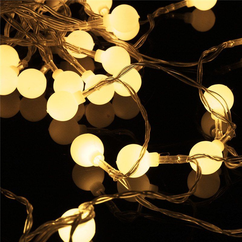 40-LED Grinding White Ball Christmastree String Lights Decorated Colored Lamp, Warm white light
40-LED Grinding White Ball Christmastree String Lights Decorated Colored Lamp, Warm white light