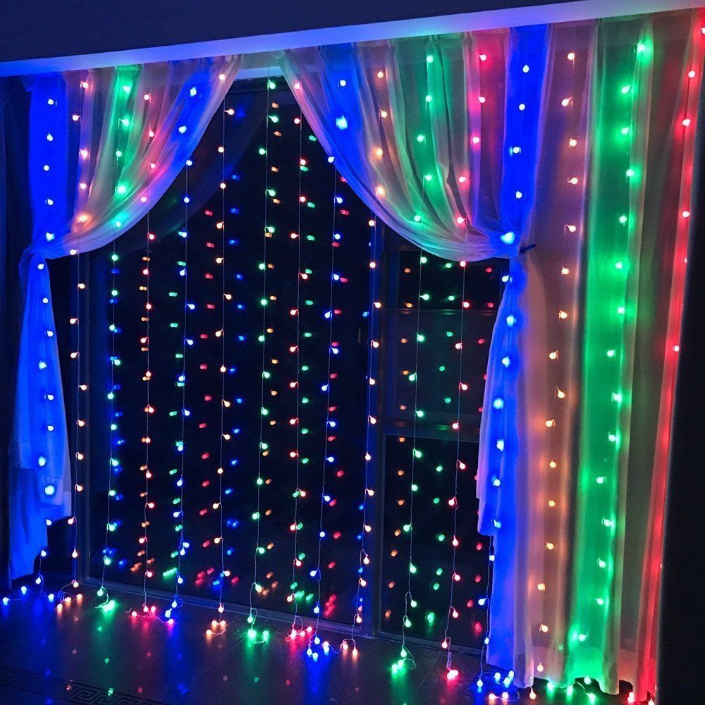 SUPli 300 LED Window Curtain String Light for Wedding Party Home Garden Bedroom Outdoor Indoor Wall Decorations, Colorful
SUPli 300 LED Window Curtain String Light for Wedding Party Home Garden Bedroom Outdoor Indoor Wall Decorations, Colorful