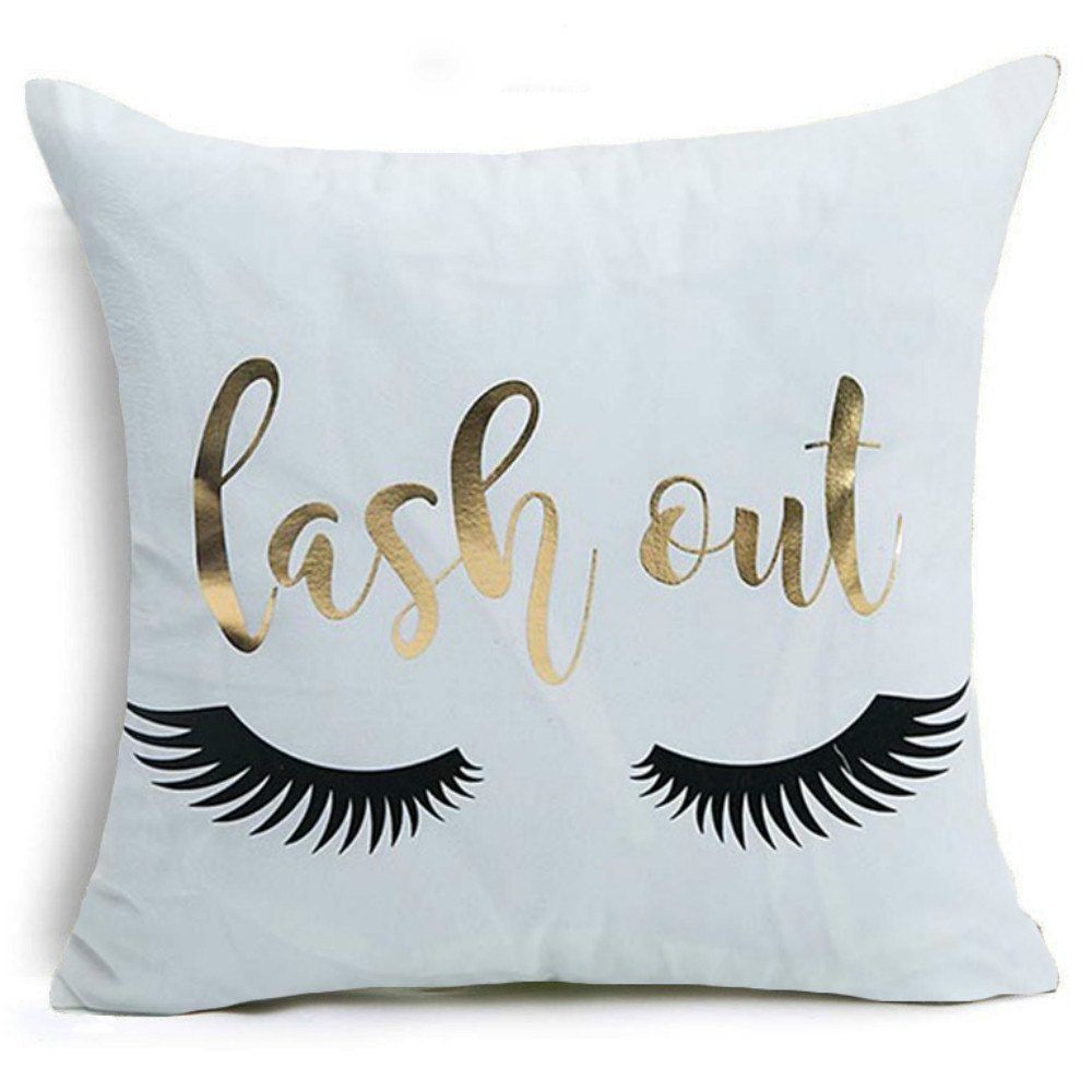 37 Off Bling Sequin Art Stripe Eyelash Pillowcase Bedroom Home