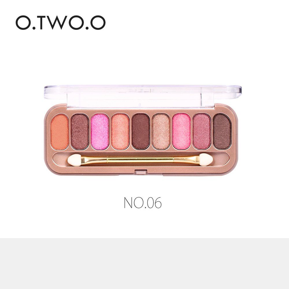 O.TWO.O 9 Colors Palette Eyeshadow With Brush Make Up Eye Shadow for Women Girl Gift, #006
O.TWO.O 9 Colors Palette Eyeshadow With Brush Make Up Eye Shadow for Women Girl Gift, #006