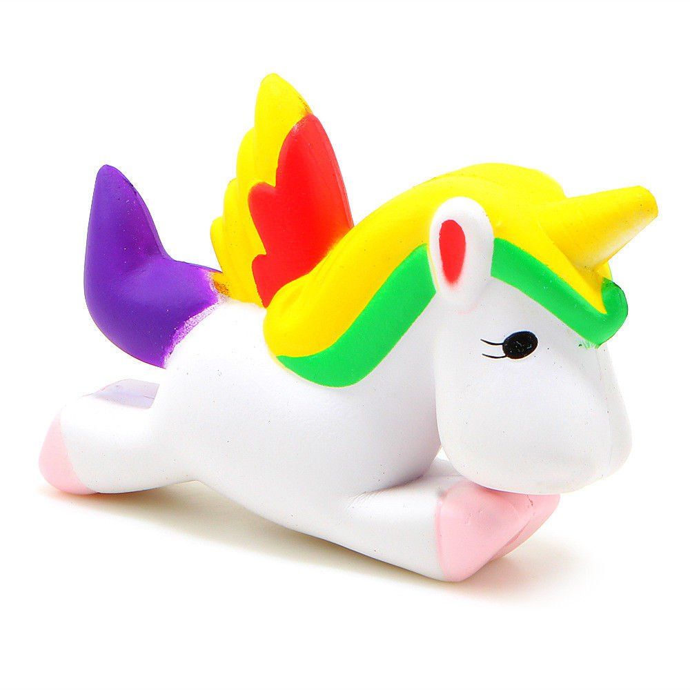 

Jumbo Squishy Unicorn Slow Rising Cartoon Doll Squeeze Toy Collectibles, White