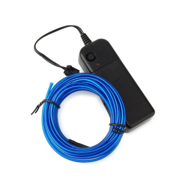 

3m Neon Light Electroluminescent Wire / El Wire with Battery Pack, Royal blue