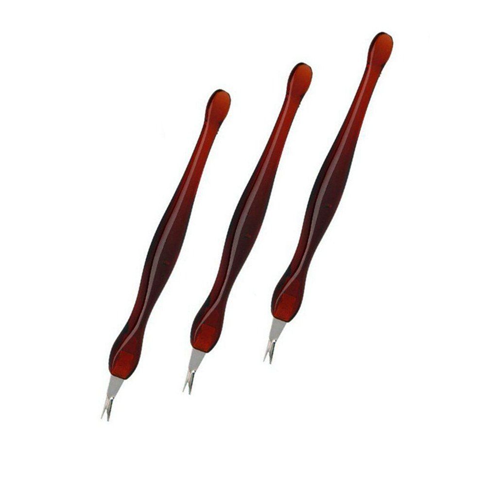 

Nail 3PCS Art Tool Dead Skin Fork Trimmer Peeling Knife Cuticle Remover, Mahogany