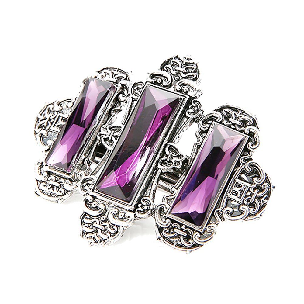Alloy Multicolor Diamond Crystal Diamond Transparent Hair Clip, Purple
Alloy Multicolor Diamond Crystal Diamond Transparent Hair Clip, Purple