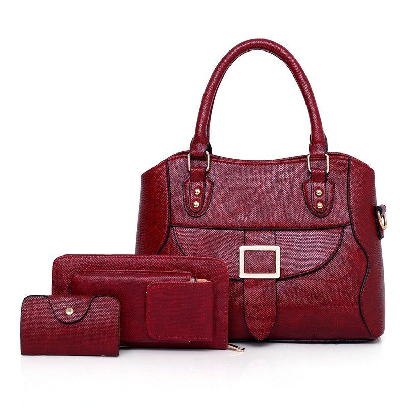 Women PU Leather Composite Bag European American Fashion Female Lady Casual Hand, Red
Women PU Leather Composite Bag European American Fashion Female Lady Casual Hand, Red