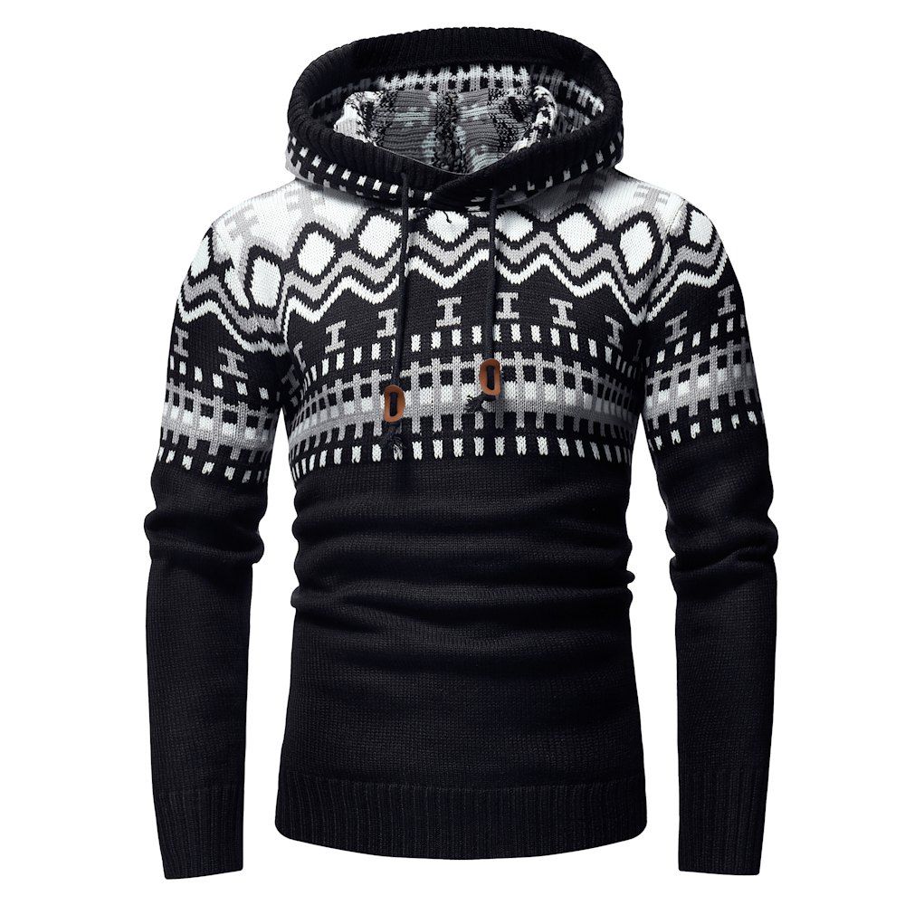 2018 New Foreign Trade Men'S Fashion Contrast Color Stitching Personality Hooded, Black
2018 New Foreign Trade Men'S Fashion Contrast Color Stitching Personality Hooded, Black