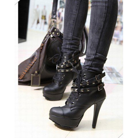 casual high heel boots