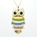 Colorful Style Rhinestone Embellished Owl Shape Alloy  Women's Necklace -  