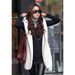 Casual Imitation Fur and Solid Color Hooded Sleeveless Women's Jacket -  