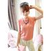 Sweet High-Low Hem Fly Sleeve Solid Color Women's Chiffon Blouse -  