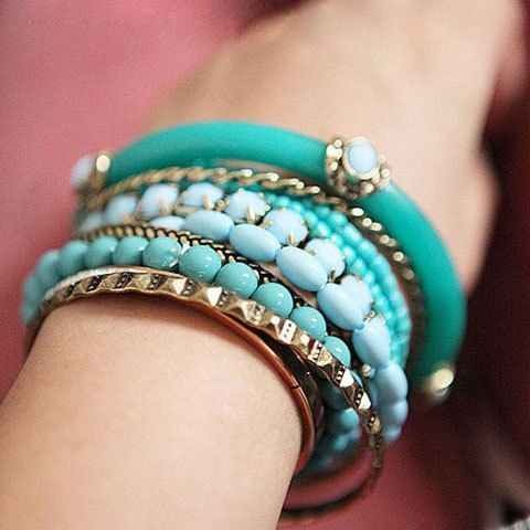 2018 9pcs Of Ethnic Style Strings Embellished Multi Layered 2018 9pcs Of Ethnic Style Strings Embellished Multi Layered Bracelets Rosegal