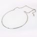 Simple Punk Style Solid Color Embellished Women's Round Alloy Necklace -  