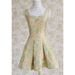 Vintage Sweetheart Neckline jacquard Sleeveless Dress For Women -  