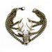 Characteristic Diamante Deer Head Embellished Alloy Charm Bracelet For Women -  