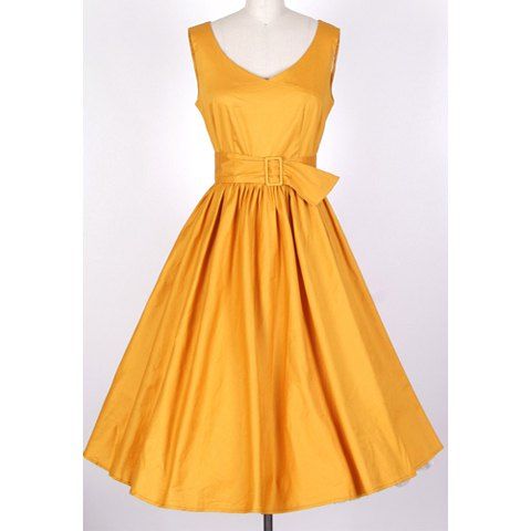 yellow country dress