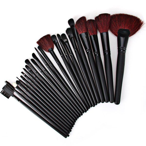 [26 OFF] Highend Black Velvet Brush Sets Soft Cosmetic Face Makeup