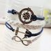 Retro Anchor Rudder Decorated Bracelet -  