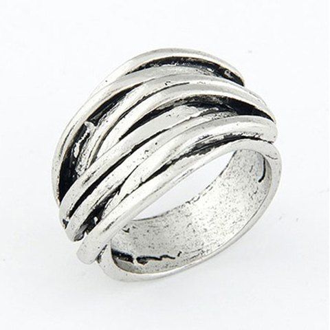 Outfits Retro Stripe Solid Color Ring For Women  